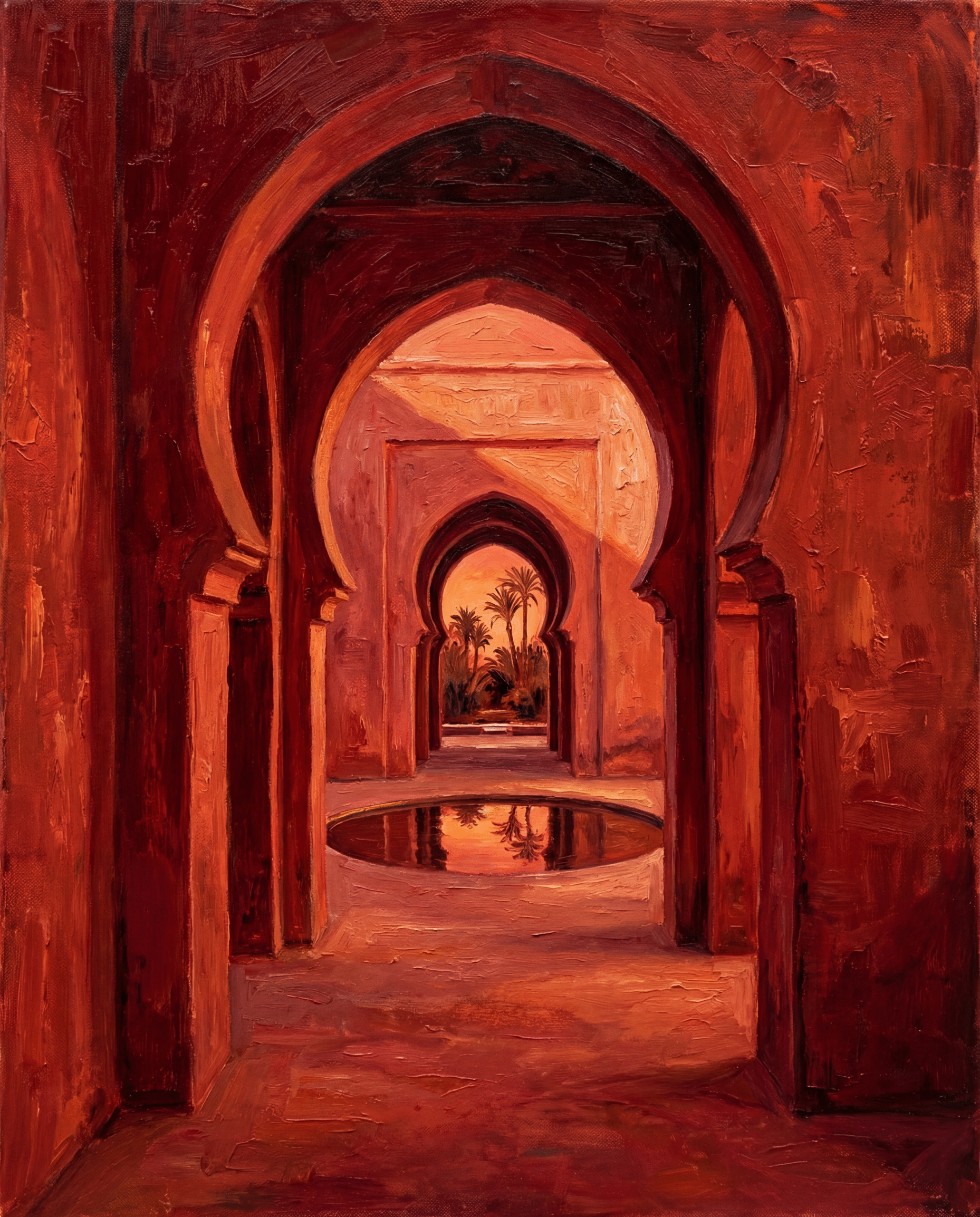 Red Moroccan Corridor