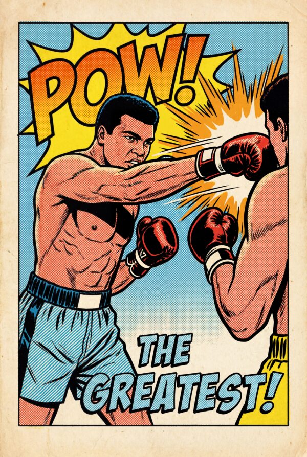 Muhammad Ali Comic Book Art