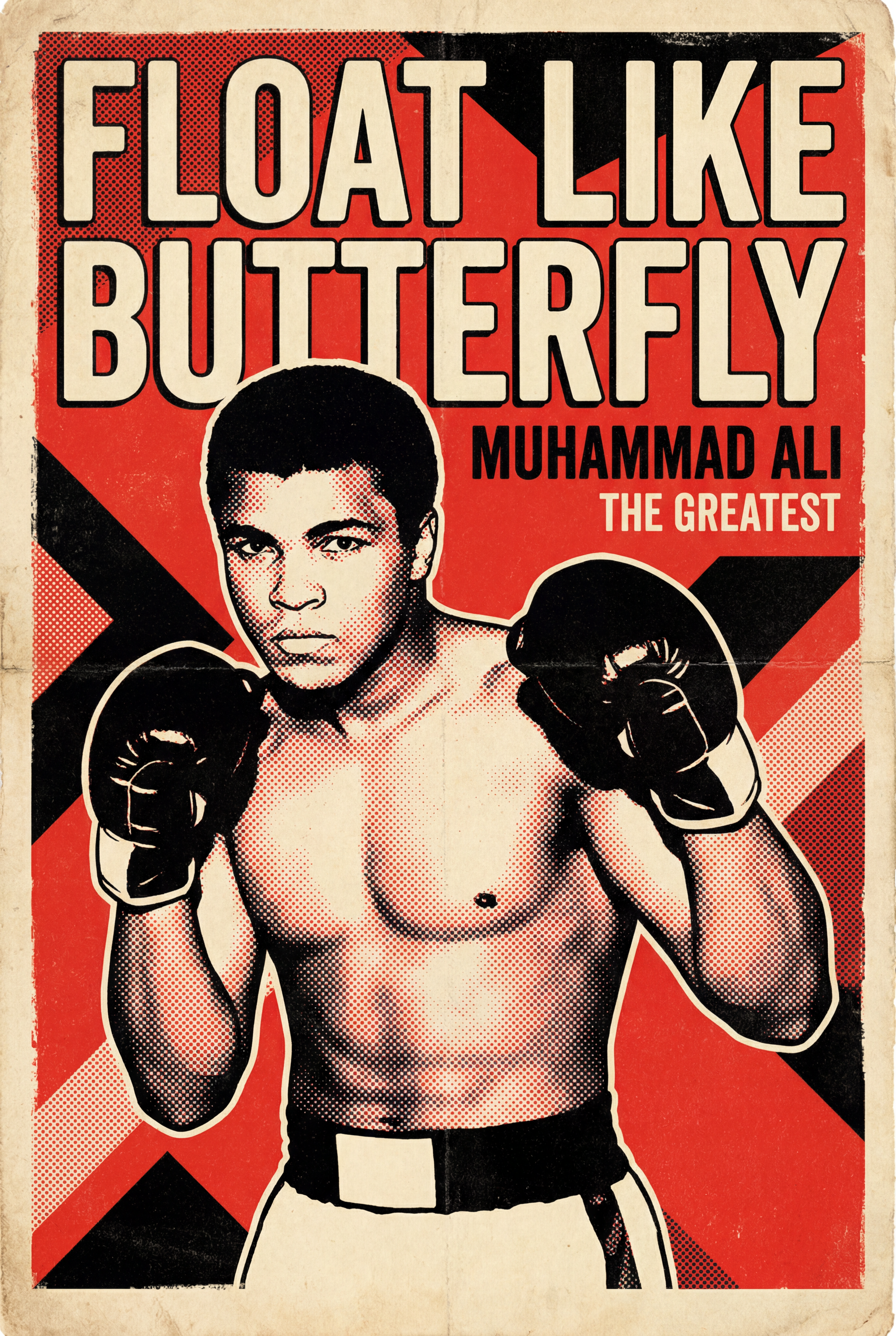 Muhammad Ali Retro Boxing Poster