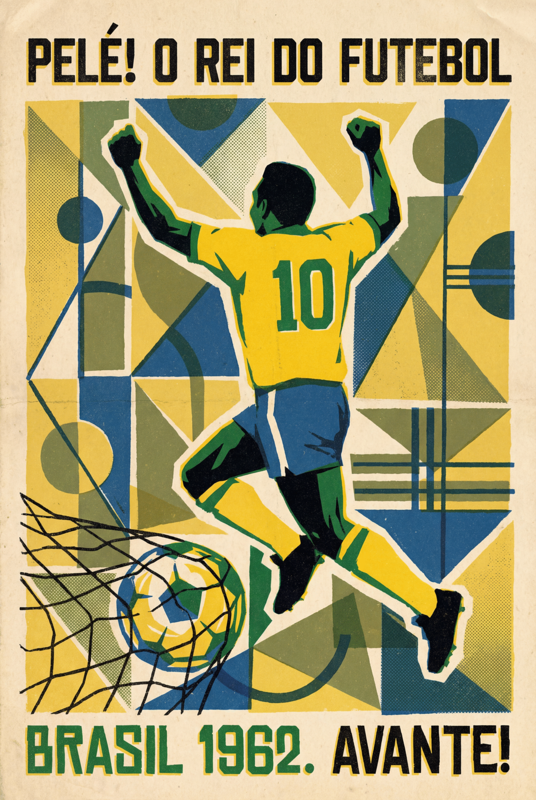 Pelé Victory Celebration Poster
